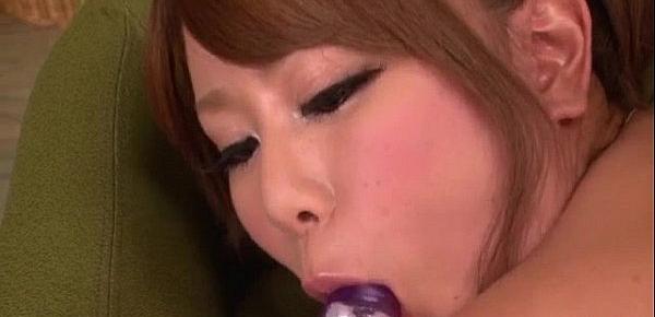  Cocoa Ayane blows two dicks in superb oral special